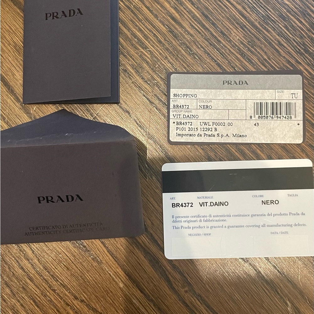 Prada Black Tote with Gold Accents - Picture 8 of 11